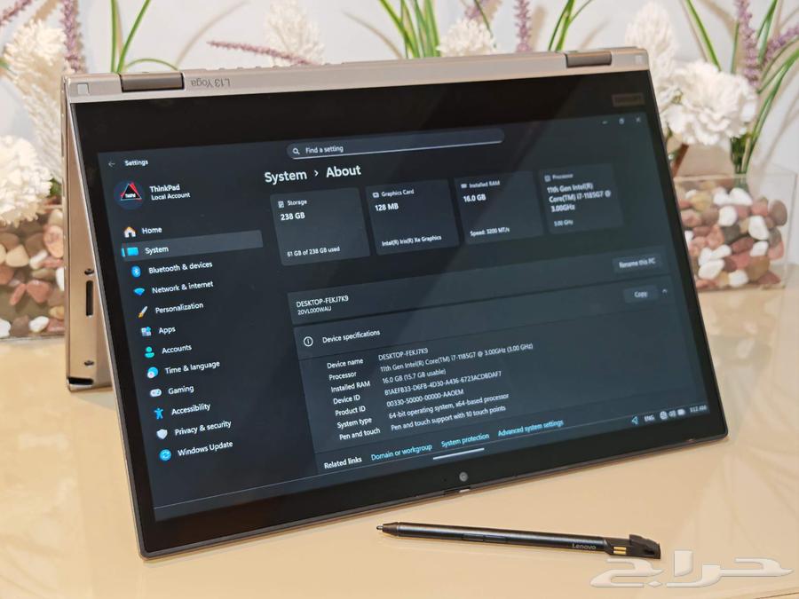 للبيع  لابتوب أعمال احترافي - Lenovo ThinkPad L13 Yoga64484307762691110