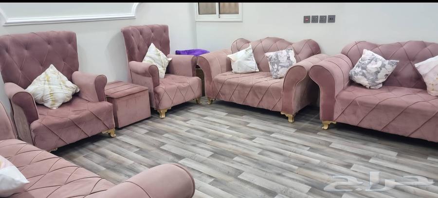 كنب خمس قطع مستخدم للبيع أبها المحاله64482417229314110