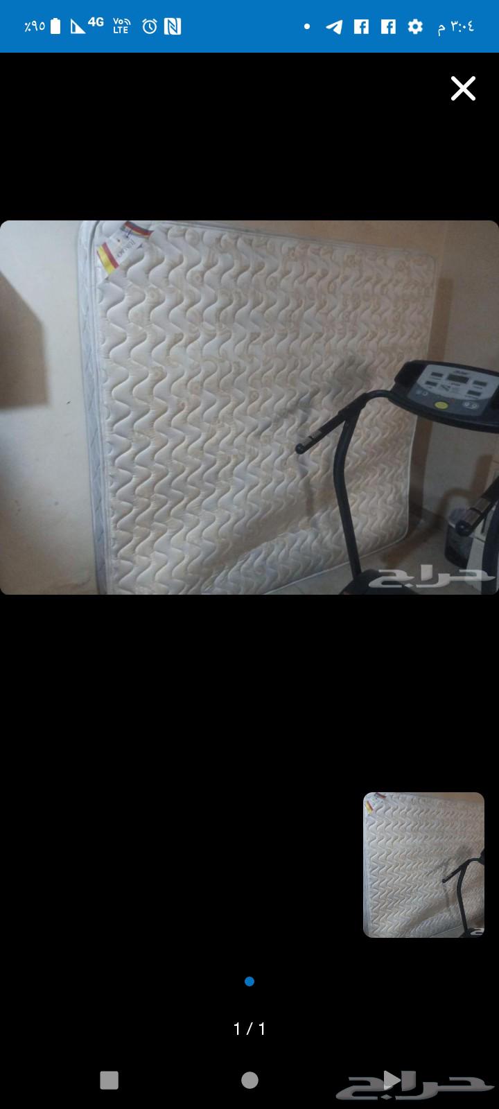 مرتبة سرير كبيرة 180في180 حالتها ممتازة المكان حي الشرفية بج64482145689347110