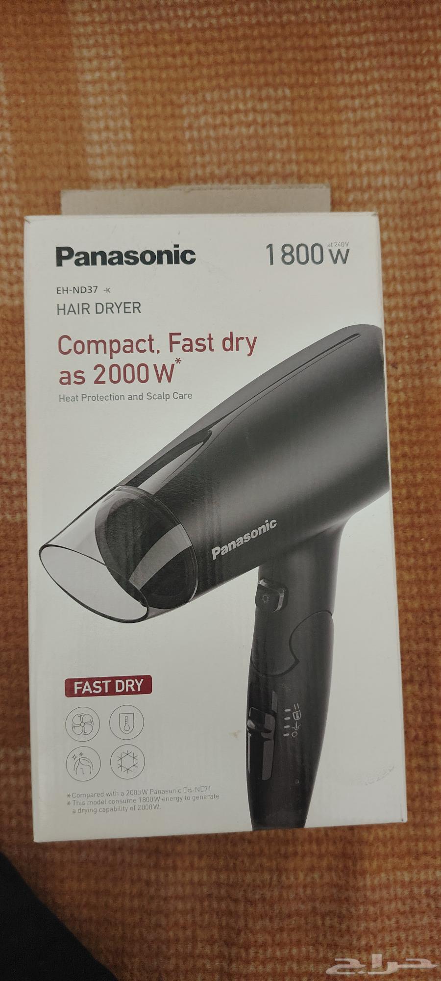 استشوار panasonic تايلندي جديد بالكرتونة لم يستخدم 1800 وات64486122948611112