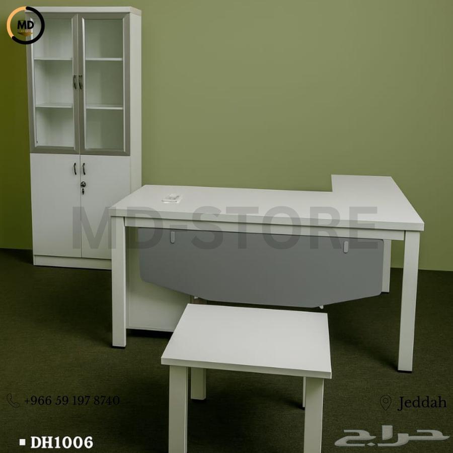 مكتب مودرن ابيض و بني - مختلف مقاس موجود64489044992129110