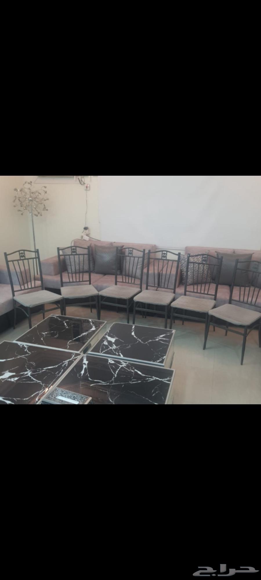 كراسي عدد 6 بحاله جيده64493327481089111