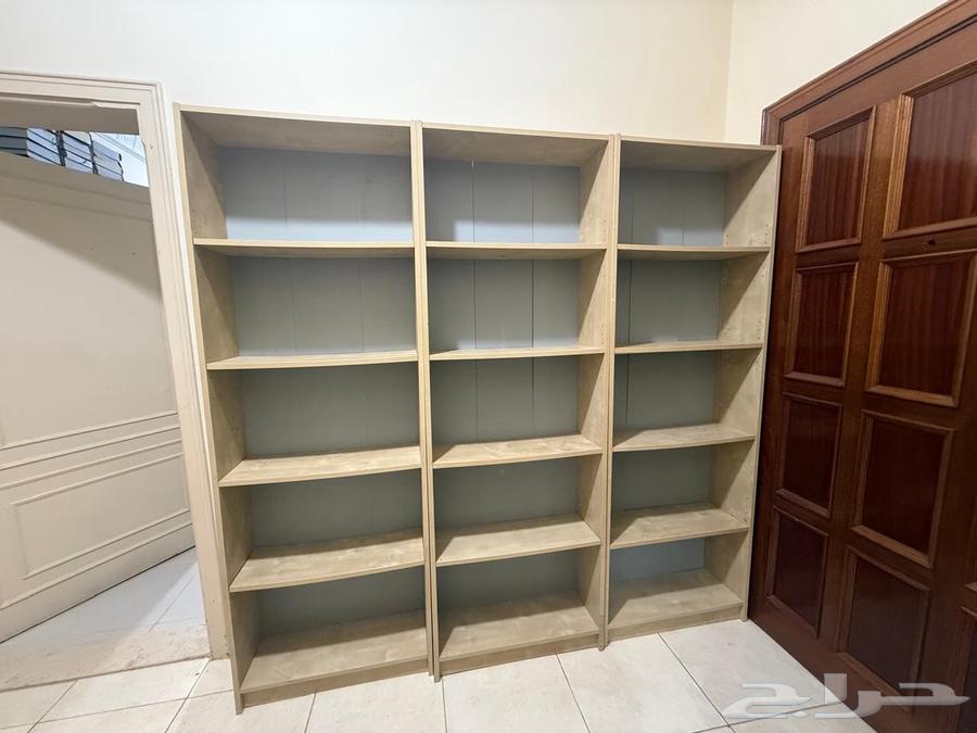 مكتبة بيضاء عدد 3 - ايكيا IKEA - White Bookcase64494785676547114