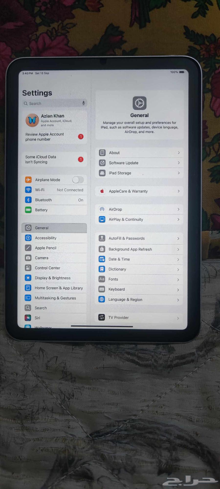 آي باد ميني 6 استخدامه لمدة 3 أشهر السعر 120064490701750530111