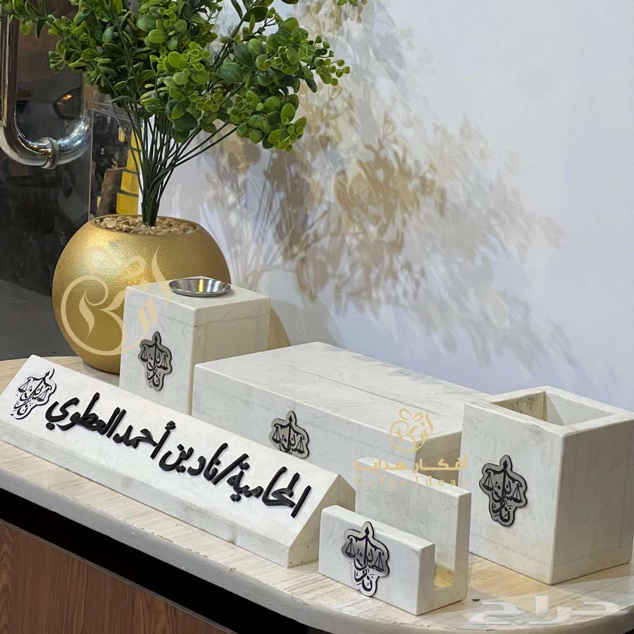 اطقم مكتبية رخام طبيعي فاخر64494529785986113