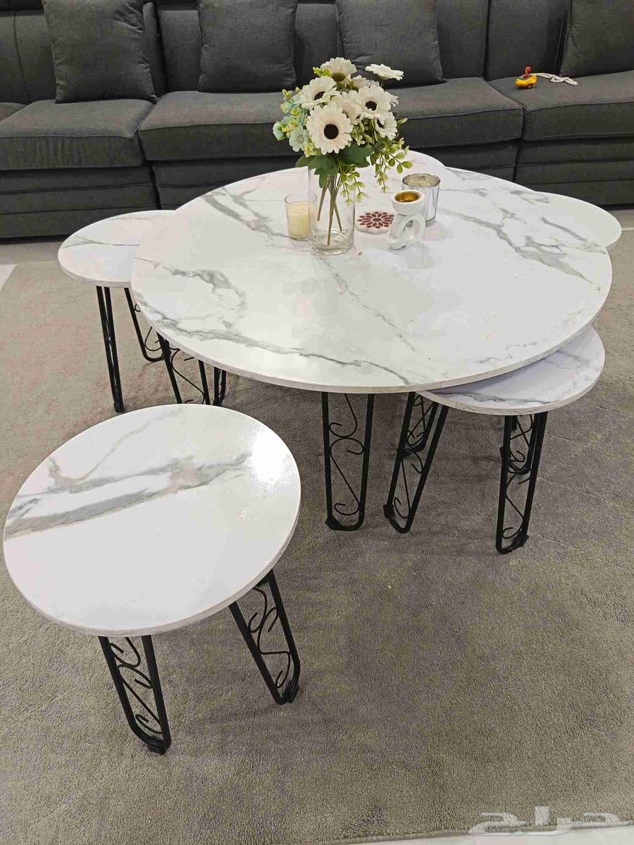 طاولة خدمه 6 قطع جديده ونظيفه64487622689666110