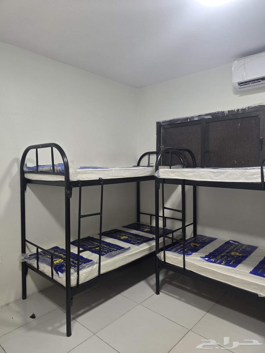 سرير حديد دورين دور واحد مراتب بطانيه و دولاب حديد جديد64488201509763110