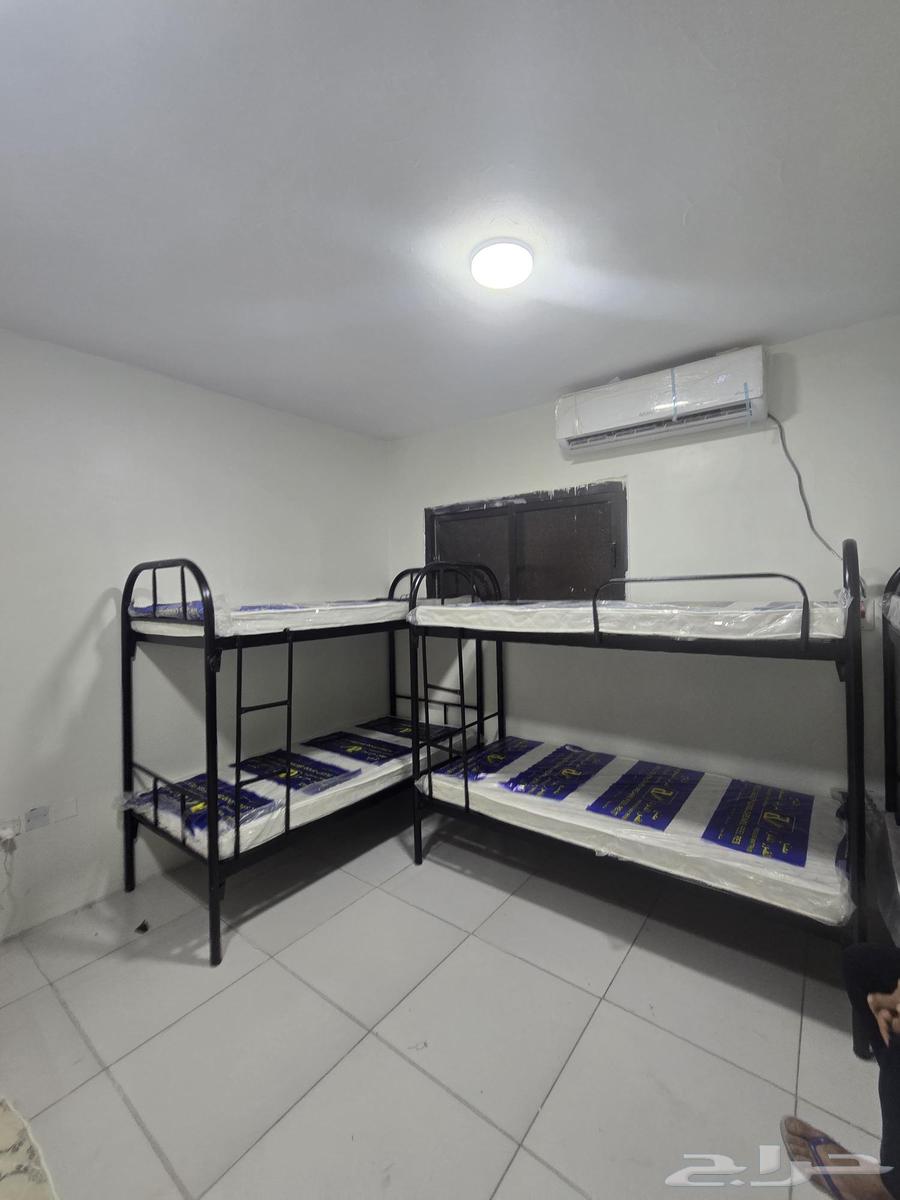 سرير حديد دورين دور واحد مراتب بطانيه و دولاب حديد جديد64488201509763111