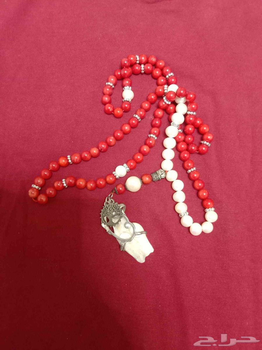 مسبحه مرجان طبيعي ولؤلؤ زراعي64486716432770112