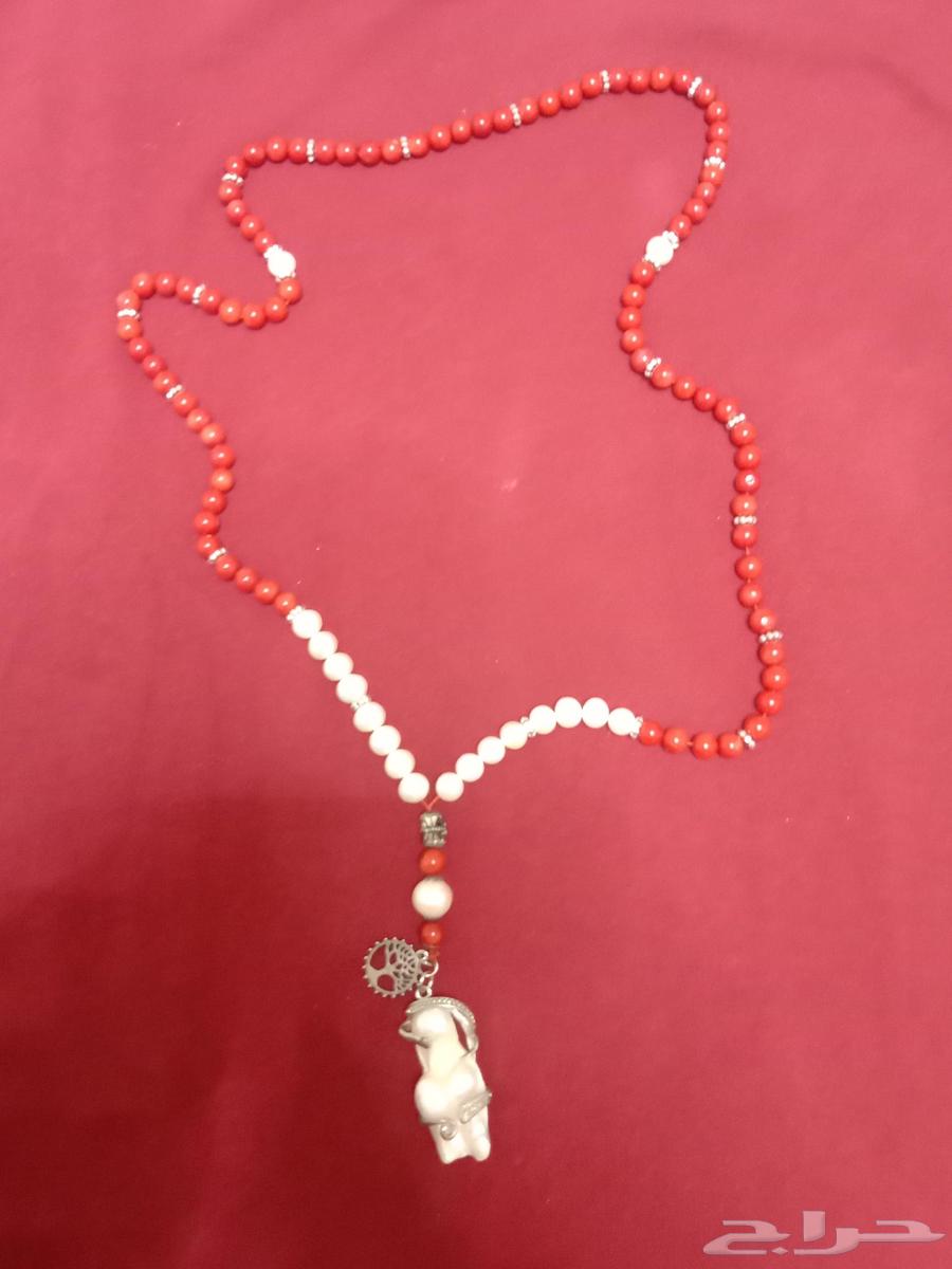 مسبحه مرجان طبيعي ولؤلؤ زراعي64486716432770113