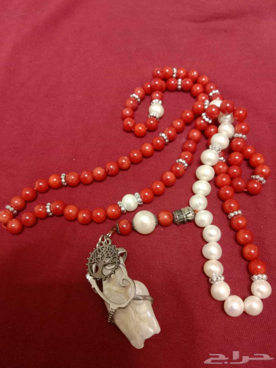 مسبحه مرجان طبيعي ولؤلؤ زراعي64486716432770110