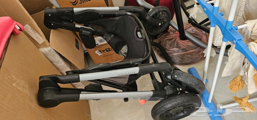 عربة اطفال توأم twin double stroller with car seats64489364299651113