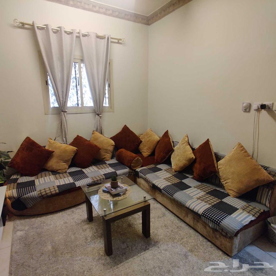 L-shaped living room set, bed, wardrobe, and glass table64491496566785110