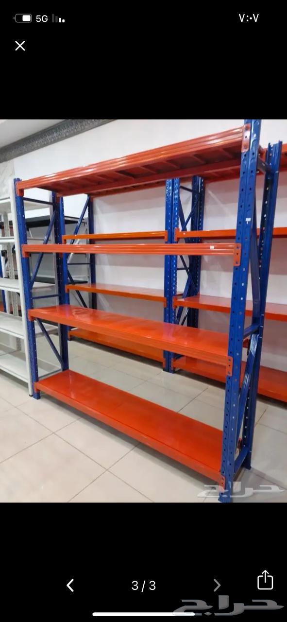 يوجد رفوف بقالة صيدليه ومستودعات تخزين جديد وبسعر مناسب64487278216321111