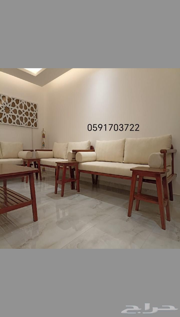 تفصيل كراسي اومجلس بسعر موميز تصنيع جديد خشب سوادي64490951612035110