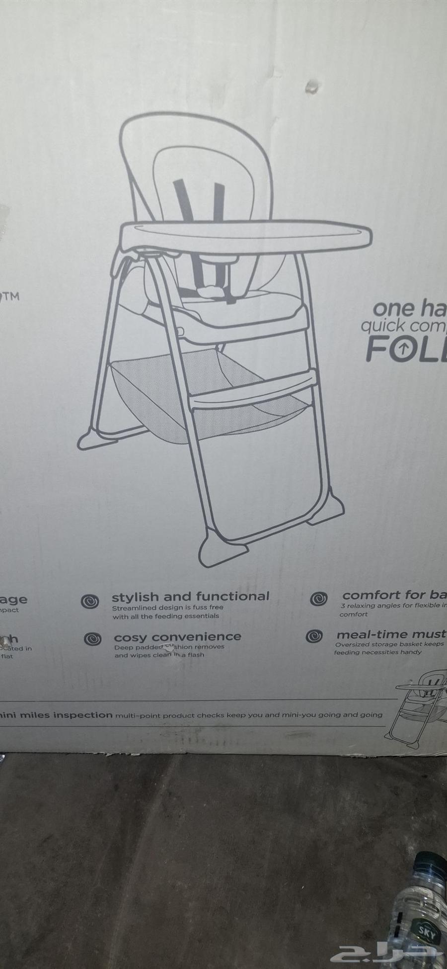 كرسي أطفال عرباية أكل بكرتونها جديدة64493795760002110