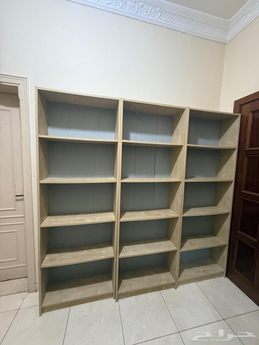 مكتبة بيضاء عدد 3 - ايكيا IKEA - White Bookcase64494785676547111