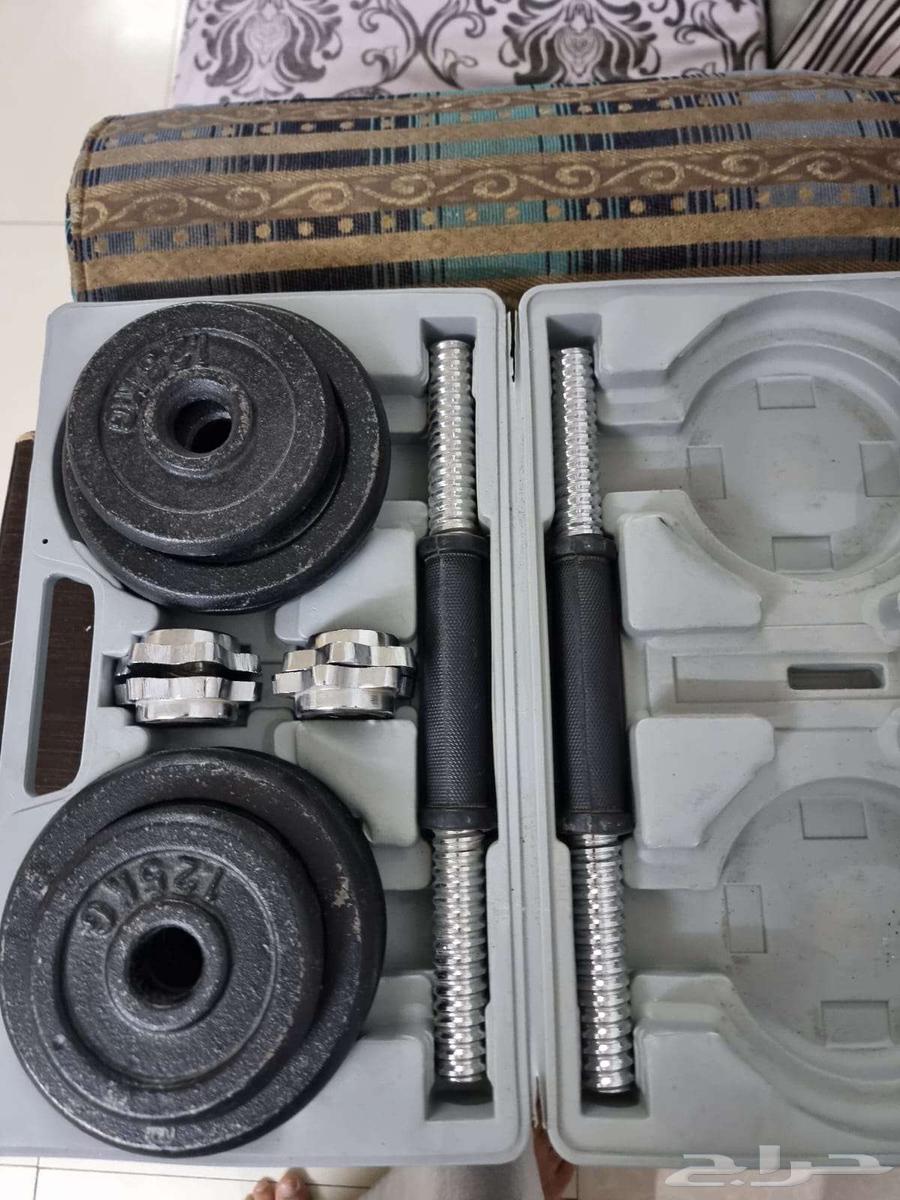 2 Dumbbells Total 15 Kg and Stand Bag (Boxing Bag) Clean and Wrapped64495214132737110