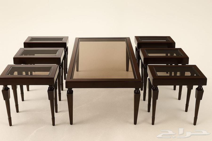 طاوله جديد مع قزاز بني64500895608835110