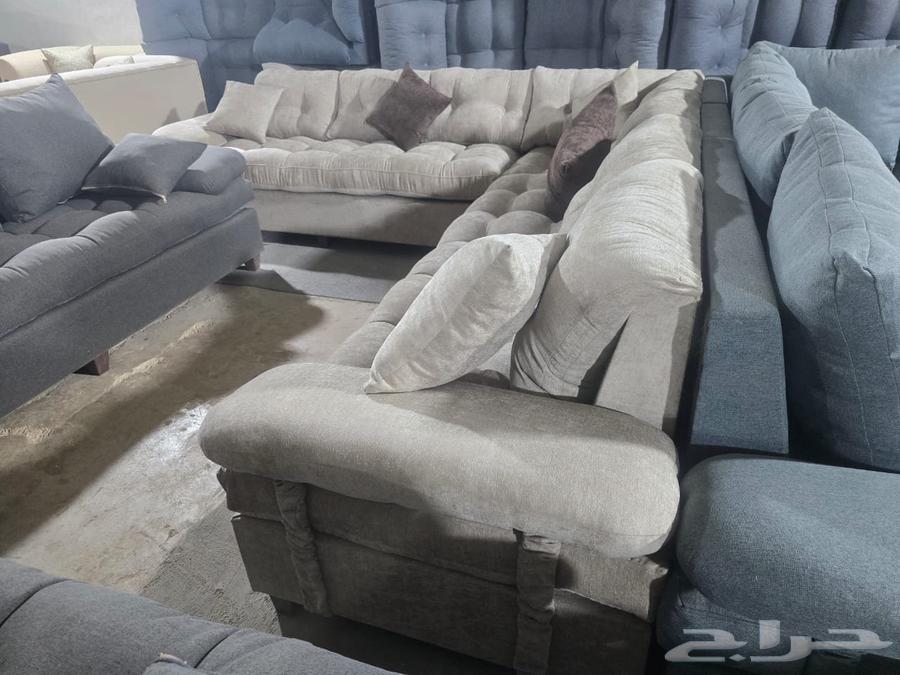 كنب جديد جاهز حرف ال و7نفر شامل التوصيل64500951540738114