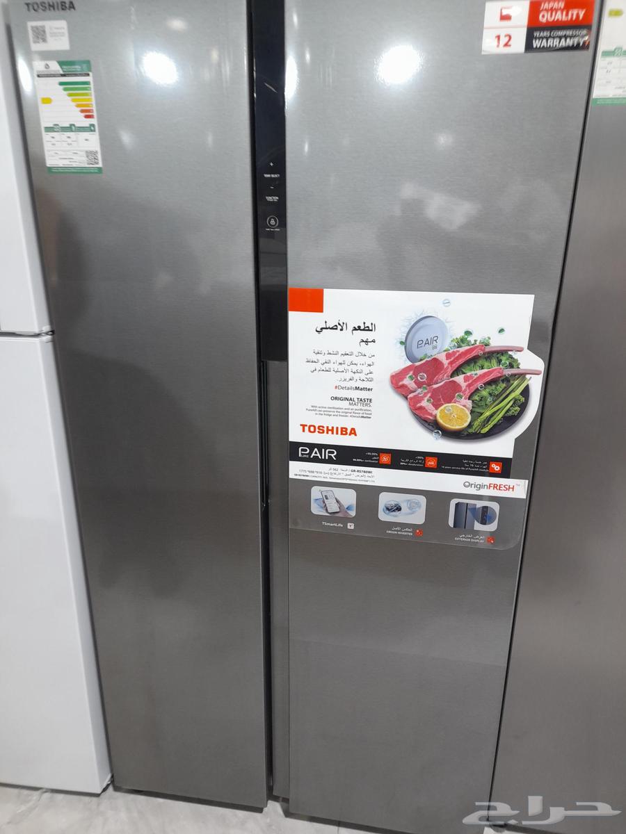 متوفر ثلاجات وستنج هاوس وتوشيبا بابين ودولابي استوك64498326562051114