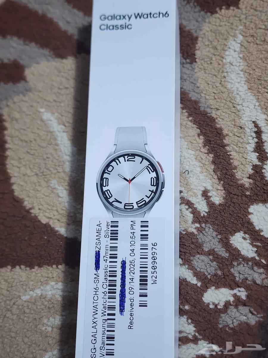 ساعة سامسونغ 6 classic 47m جديدة مفتوحة انظف من كذا ما اتحصل64500602489345110