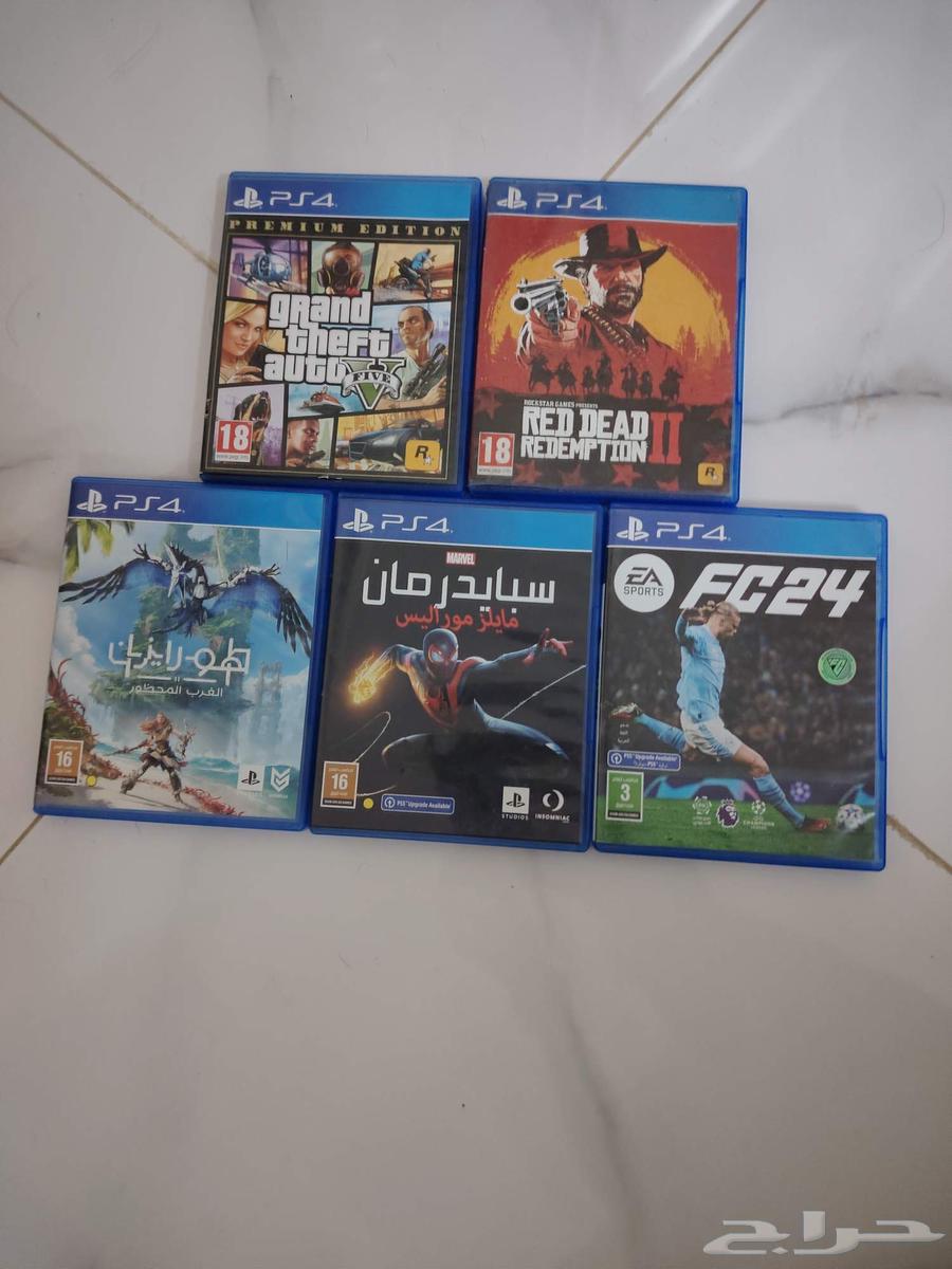 مجموعة اشرطة ألعاب PS4 أصلية للبيع64499423152641110