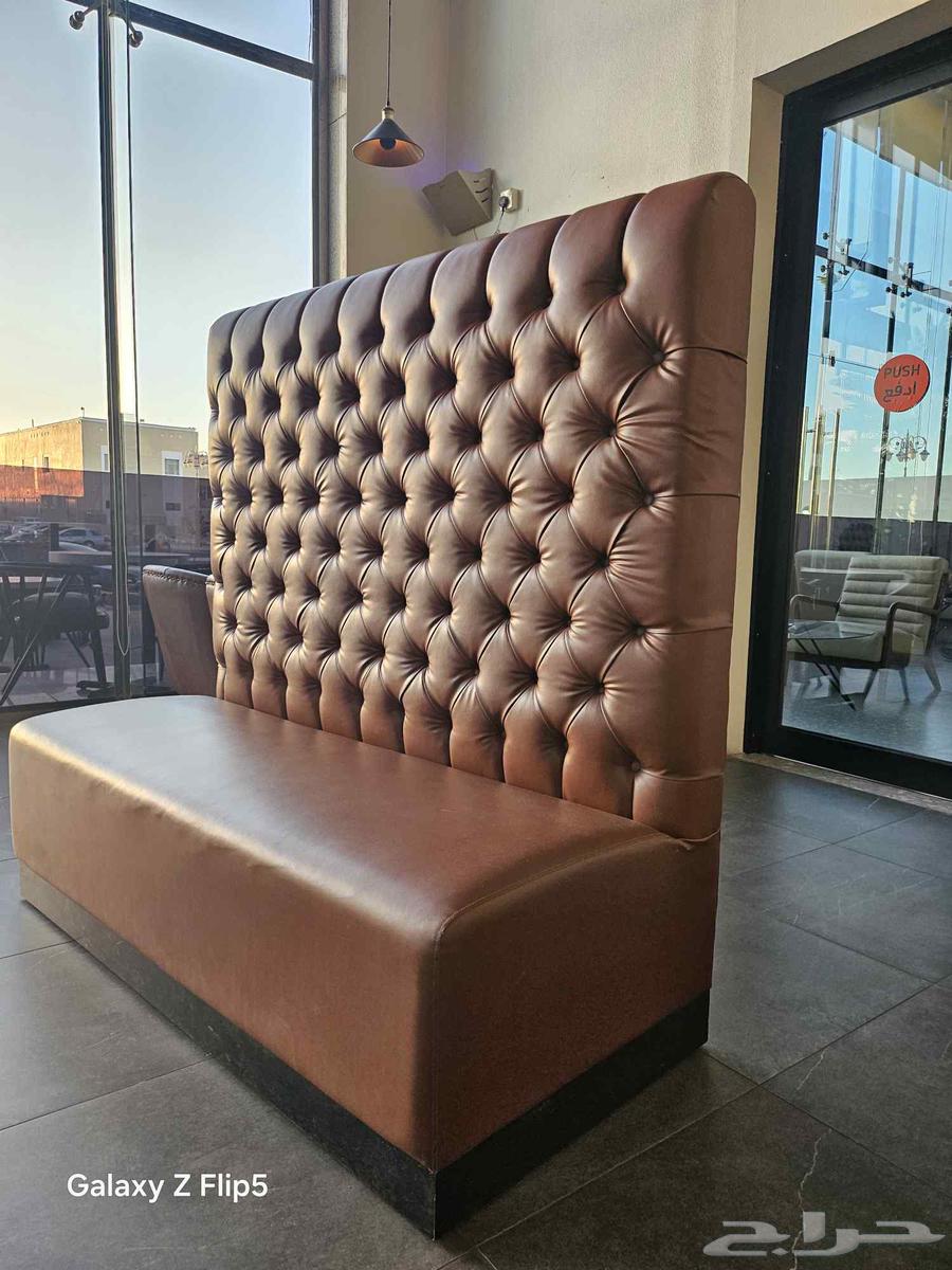 عدد 2 كنبه جلد طول الكنبه 150 سنتي عمق الجلسه 52 سنتي64501409238786113