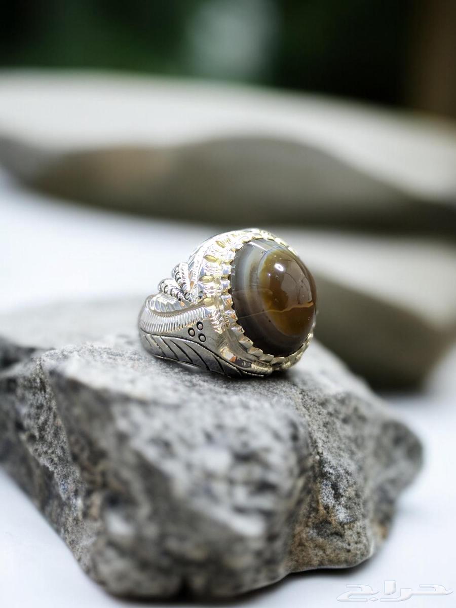 خاتم عقيق سليماني قبة فاخر64496502340227113