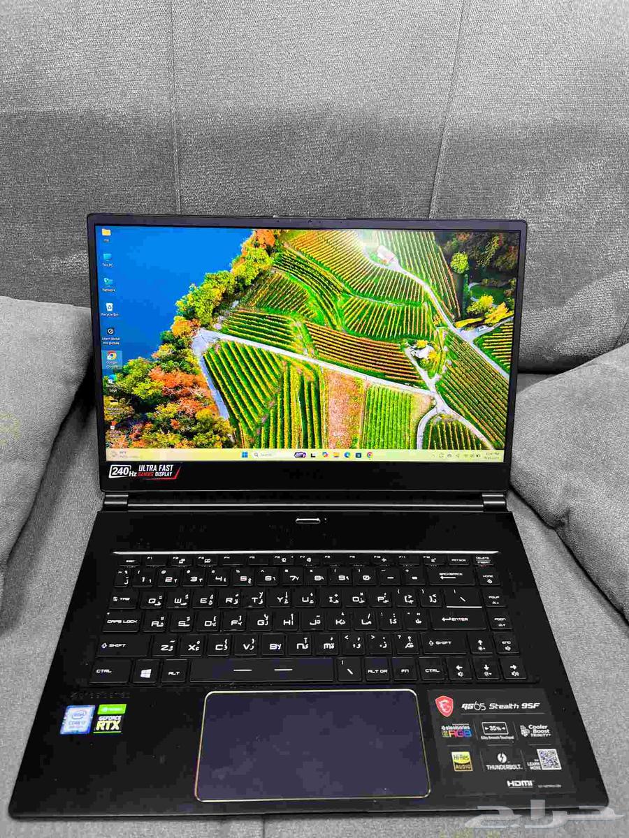 كمبيوتر ألعاب MSI مزود بمعالج Core i7 من الجيل التاسع وذاكرة 32 جيجابايت رام و512 جيجابايت64502460334978110