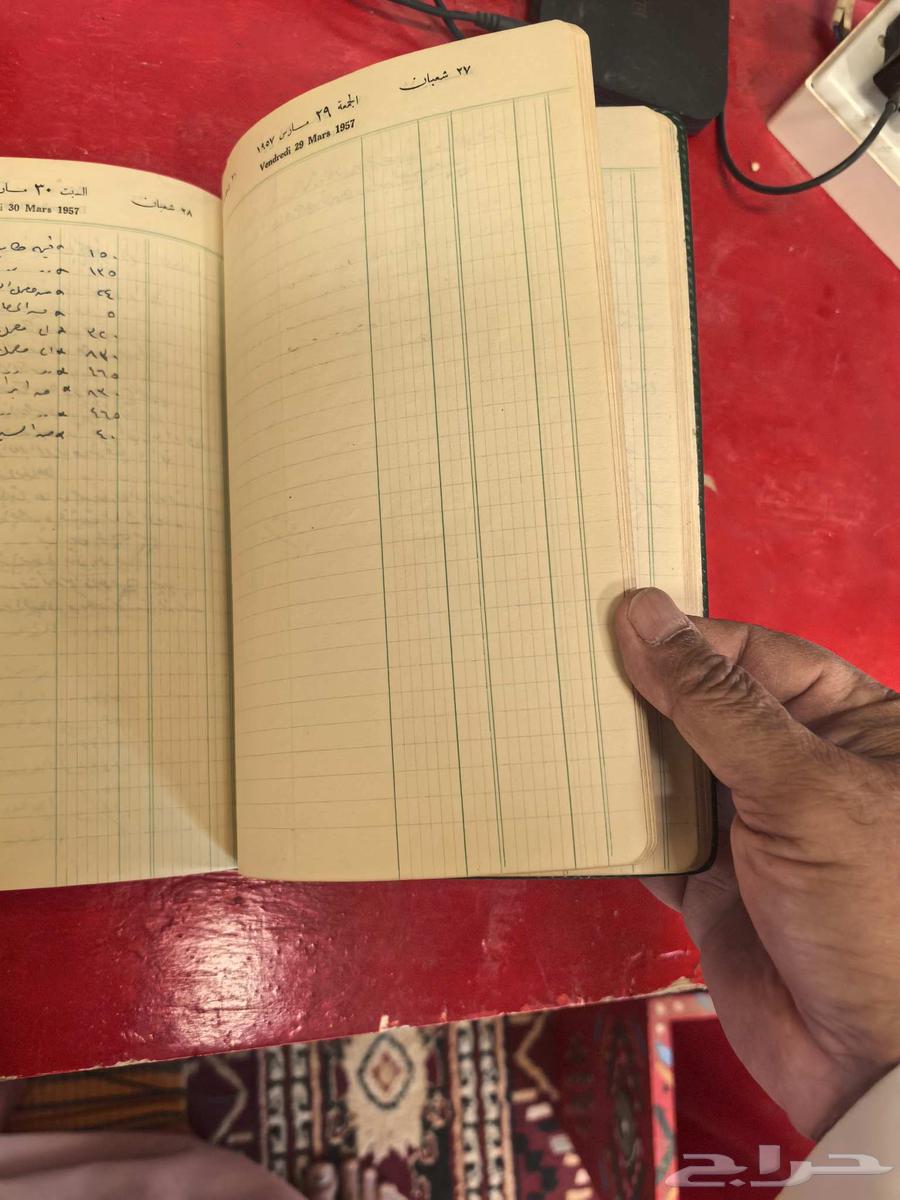 للبيع مفكرة عمرها 68 سنة مع فاتورة عمرها 70 سنة64502570227585114