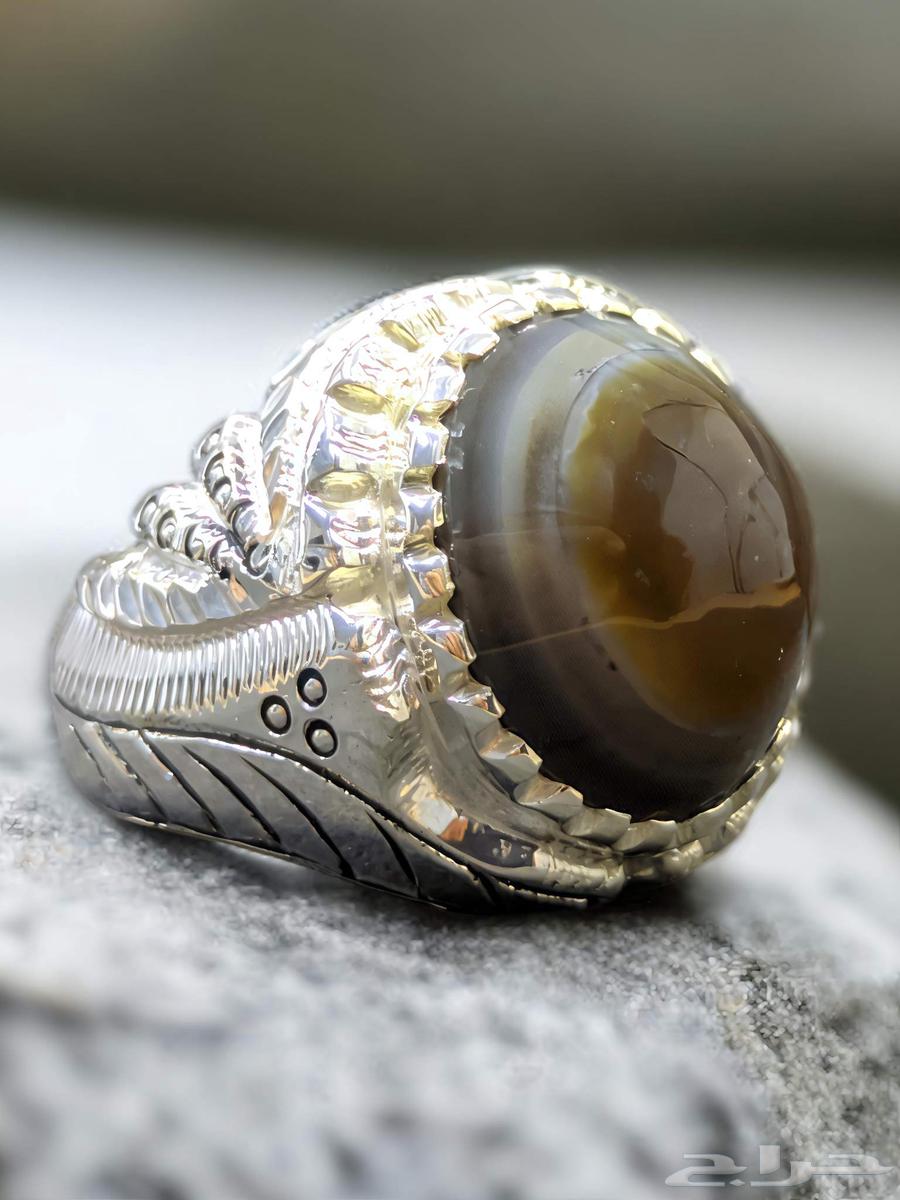 خاتم عقيق سليماني قبة فاخر64496502340227110