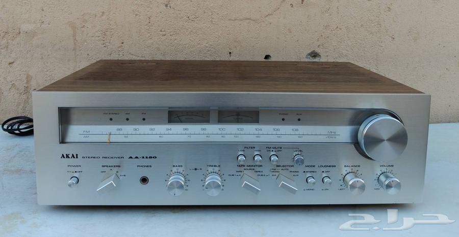 Amplifier and Akai Brand Radio Model AA-1150 Year of Manufacture 1978 Stored64502803670531110