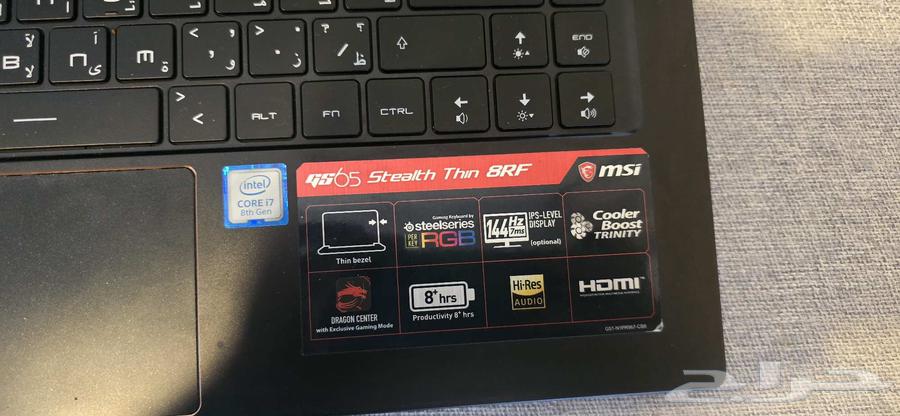 للبيع لابتوب MSI GS65 Stealth Thin 8RF64496186813699111