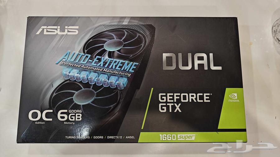 ASUS GTX 1660 Super 6GB graphics card, very clean64495720343683110