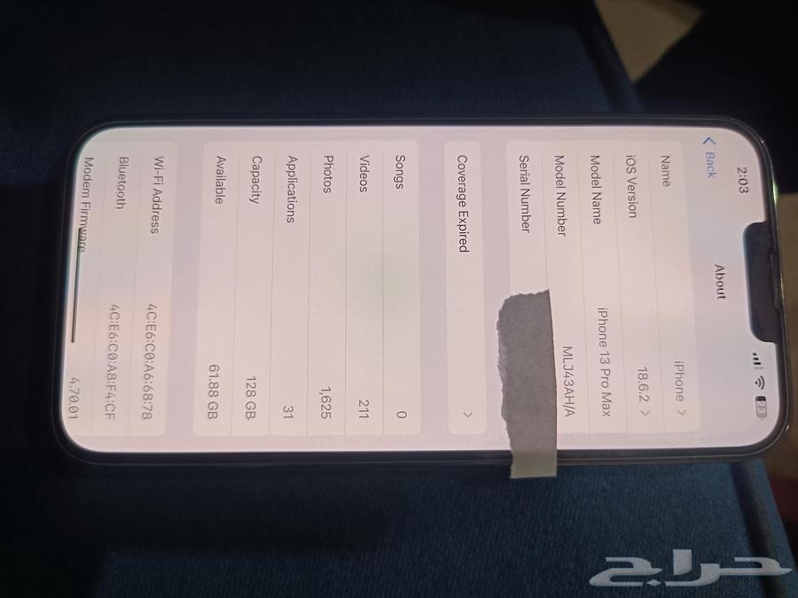 iPhone 13 Pro Max battery health 85 Only device water pack64498117800067114