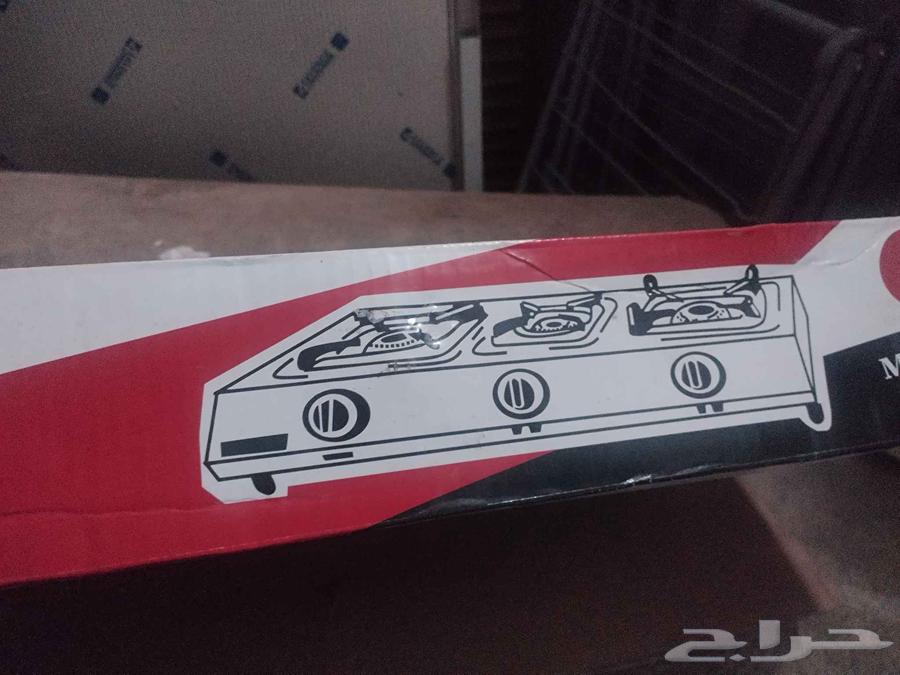 مسطح غاز 3 عيون جديدجديد بالكرتون64433094313347112