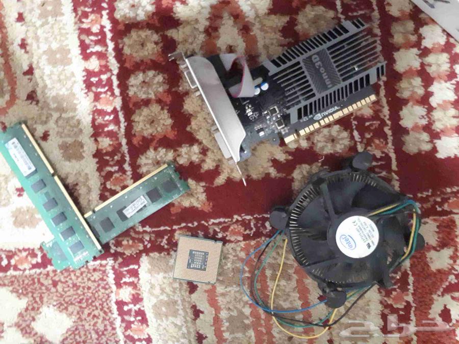 كرت شاشاه gt 710 2 g ومعالج انتل كور duo2 و كيبورد ميكانيكل64501257284097110