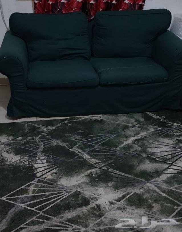 تلاجة ومكتبين وكنبتين ايكيا ودولاب كبير وسرير 160 وسرير 80 و64501007395202112