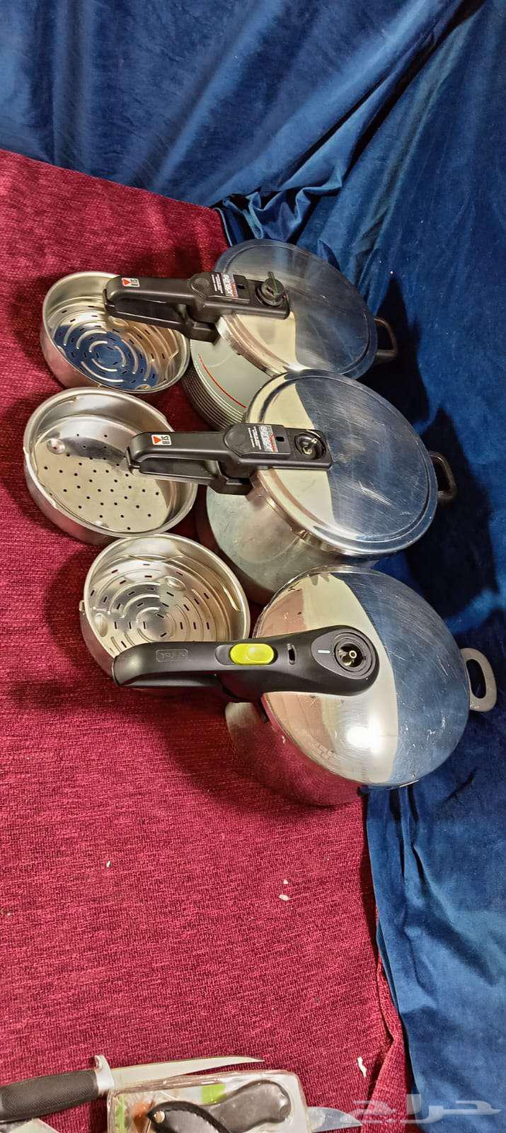 قدور ضغط فرنسيه اصدار قديييم مع أواني ستيل64502029401473111