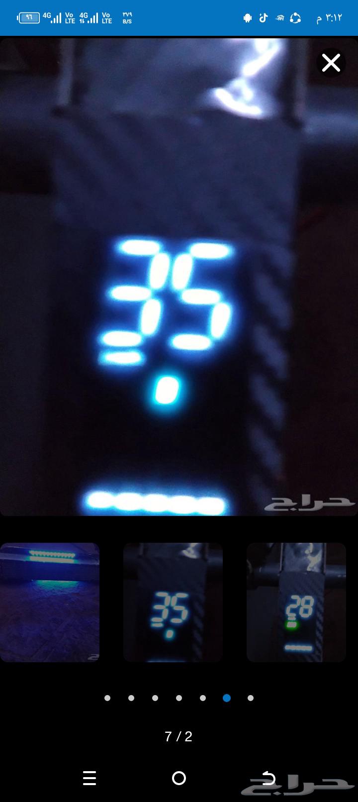 اسكوتر كهربائي بحالة ممتازة جدا64498673876482114