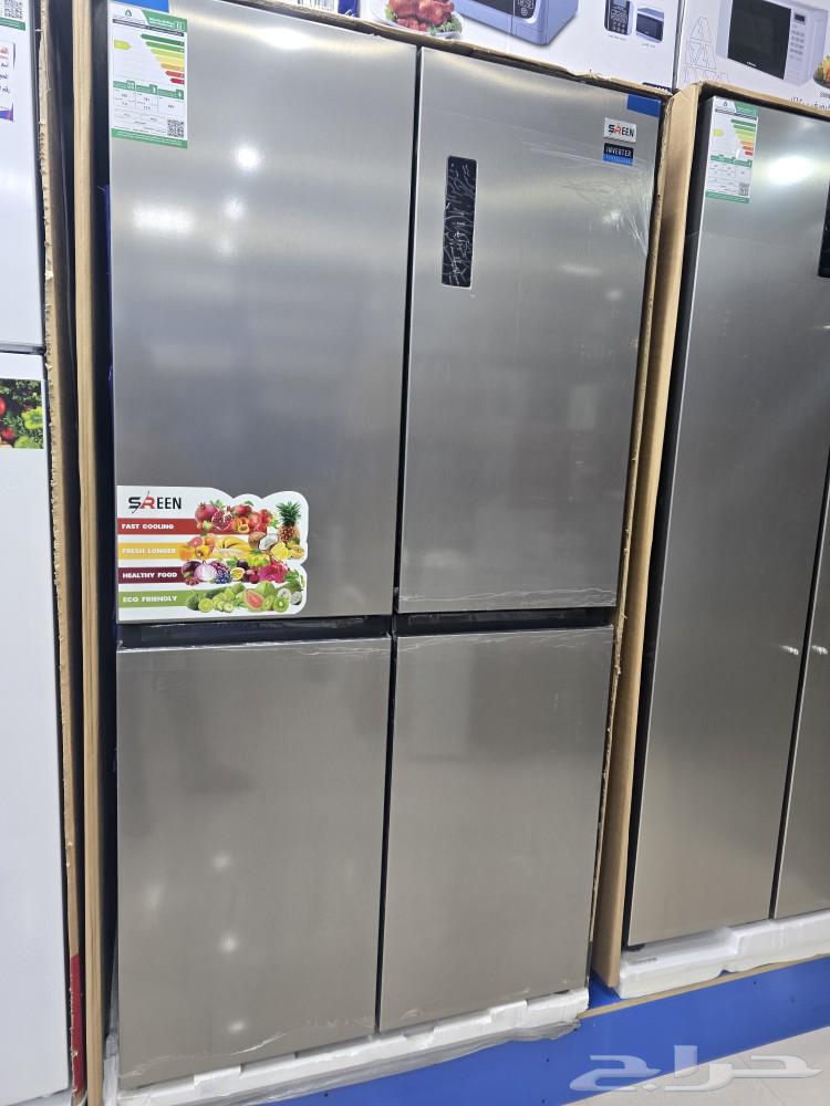 ثلاجة 4 باب استيل جديد ثلاجة 21 قدم ثلاجات جديدة حراج الرياض64502473621121114
