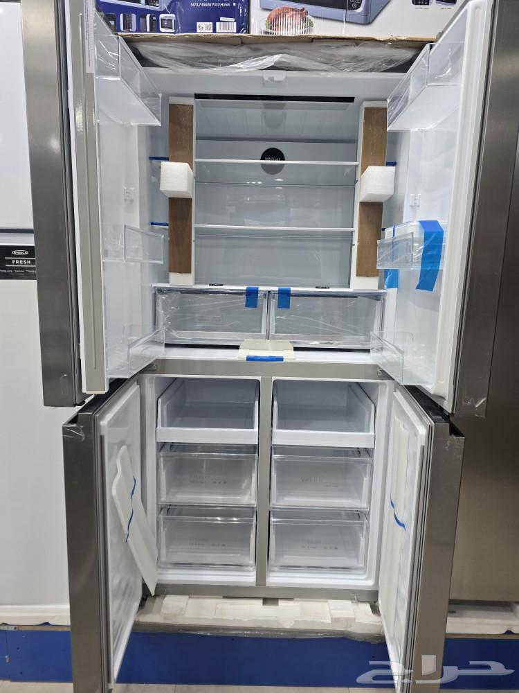 ثلاجة 4 باب استيل جديد ثلاجة 21 قدم ثلاجات جديدة حراج الرياض64502473621121110