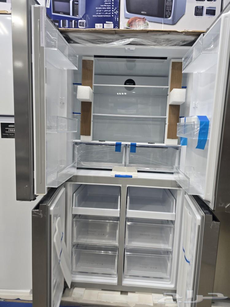 ثلاجة 4 باب استيل جديد ثلاجة 21 قدم ثلاجات جديدة حراج الرياض64502473621121112