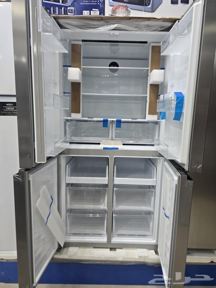 ثلاجة 4 باب استيل جديد ثلاجة 21 قدم ثلاجات جديدة حراج الرياض64502473621121111