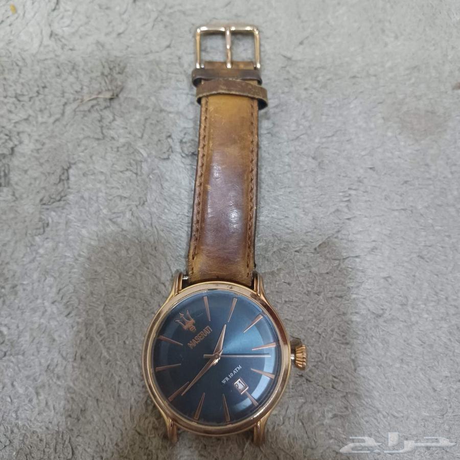 ساعة ايبوكا بميناء ارزق وسوار جلدي بني لرجال قديمة ومتقنية64510083635073110