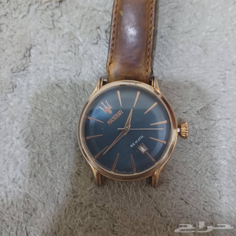 ساعة ايبوكا بميناء ارزق وسوار جلدي بني لرجال قديمة ومتقنية64510083635073111