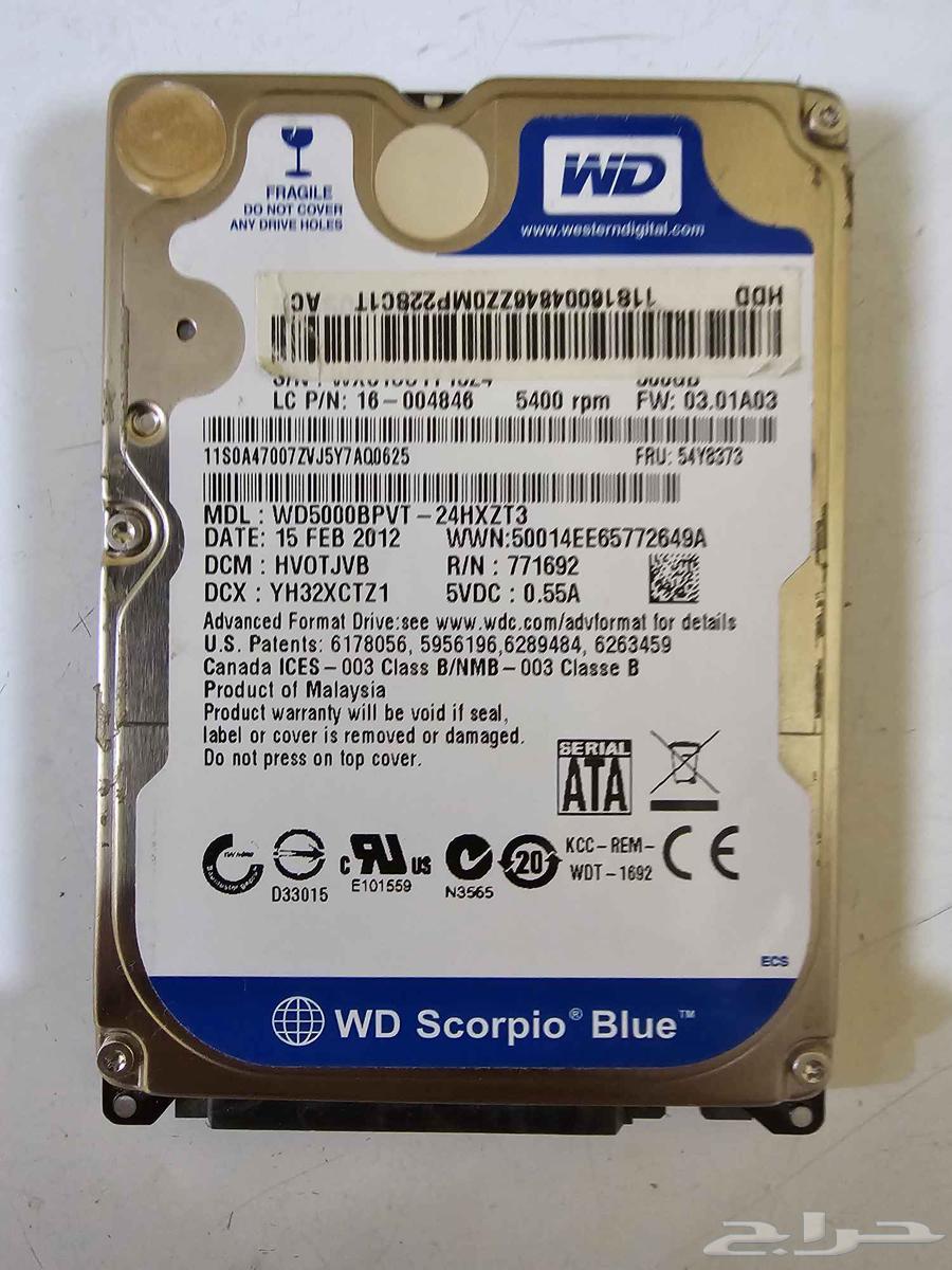هاردسك 500 جيجا وسترن ديجيتال HDD64510027126147110