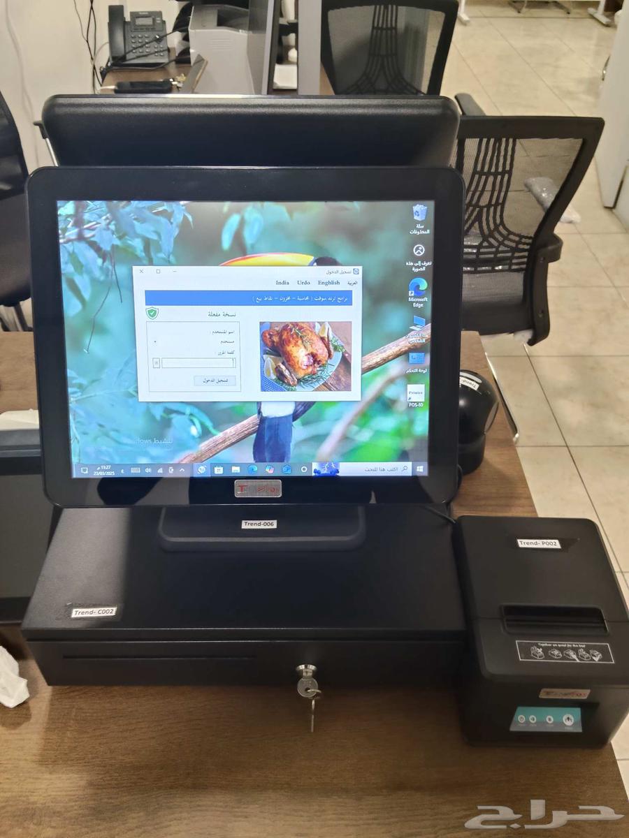 Cashier device with two screens, printer, cash drawer, and accounting software64509504795779113