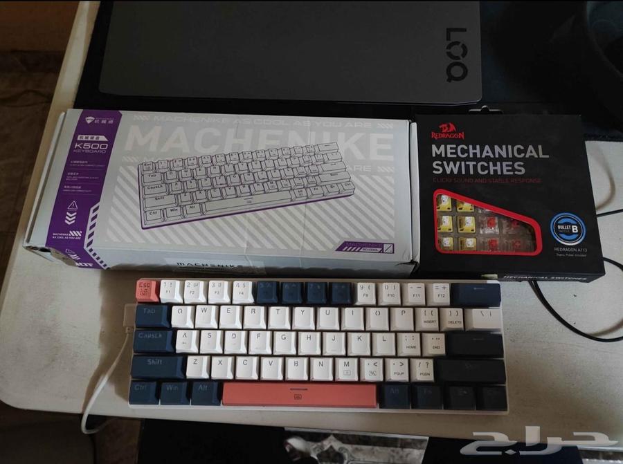 Machenike 61-500 Keyboard Red Switch with Redragon Switches64503049868675110